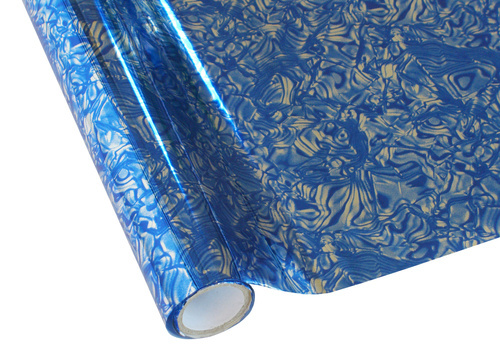 Φύλλο αλουμινίου θερμής σφράγισης - Floral Blue