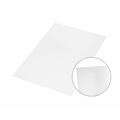 Φύλλο αλουμινίου λευκό γυαλιστερό 15 x 20 cm Θερμική μεταφορά εξάχνωσης