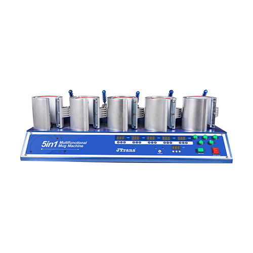 5-in-1 vertikaalne tassipress - mudel MAX5 Sublimatsioon Termiline ülekanne