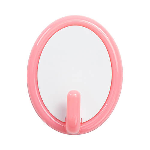 Kleine plastic hanger voor sublimatie - roze ovaal