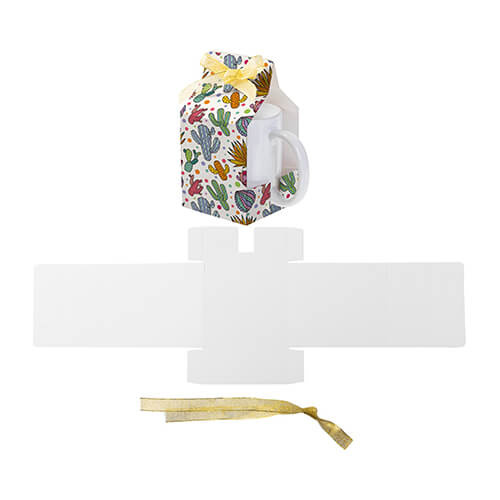 Decoratieve verpakking voor een mok voor sublimatie - 8,2 x 8,5 x 15 cm