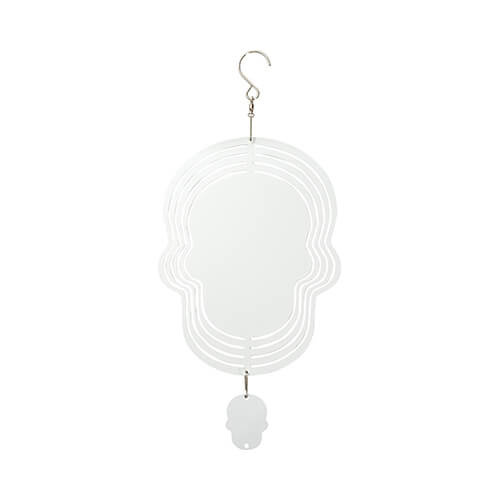 Wind Spinner 20 cm til sublimering - dødningehoved