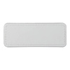 Läderetikett 8,2 x 3,1 cm för sublimering - vit