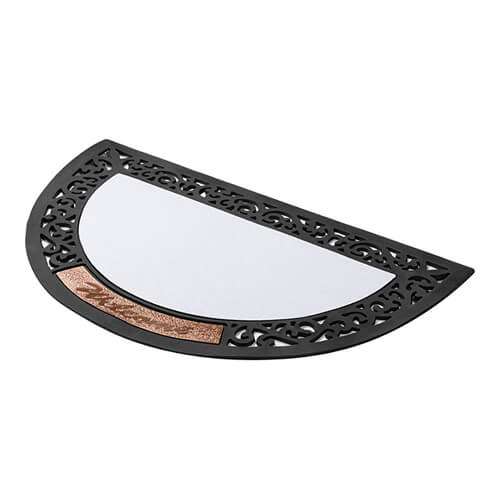 PVC and felt semicircular doormat for sublimation
