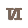 Decorative MDF letter - 10 cm N - Sublimation Transfer
