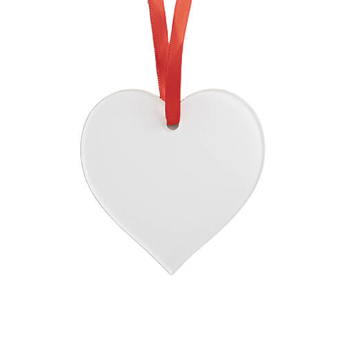 Pendentif acrylique 2 mm pour sublimation - cœur