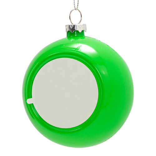 Christmas tree bauble Ø 7.8 cm for sublimation - glossy green