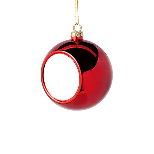 Boule de Noël Ø 6 cm pour sublimation – rouge