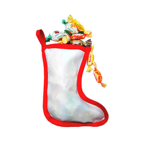 Tweekleurige kerst minisok voor sublimatie