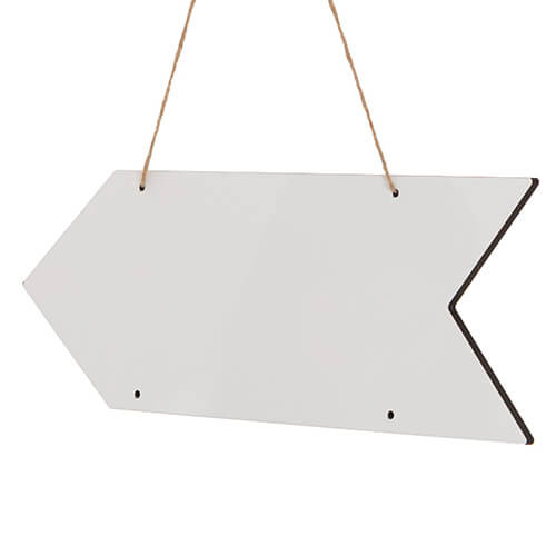 MDF door hanger for sublimation - arrow