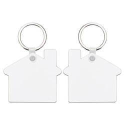 Double-sided MDF keychain for sublimation - house