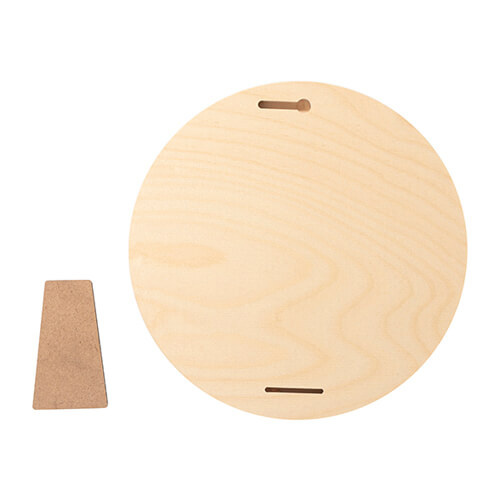 Cadre photo rond en contreplaqué pour sublimation - Ø 20,3 cm