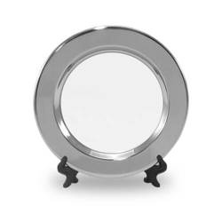 Rund metalplade 10 cm med bund Sublimering termisk overførsel