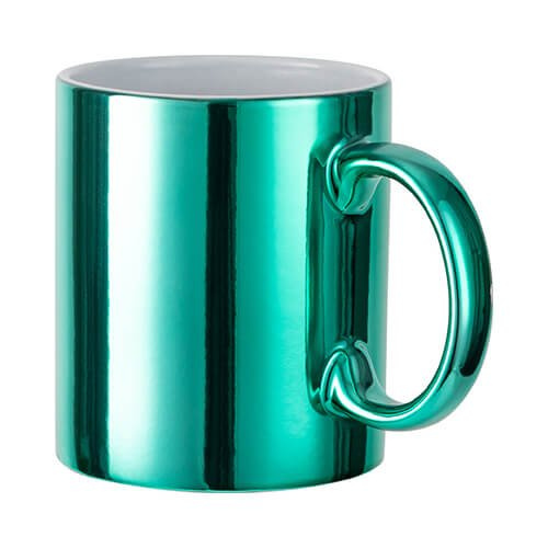 Mug 330 ml plaqué pour sublimation - vert