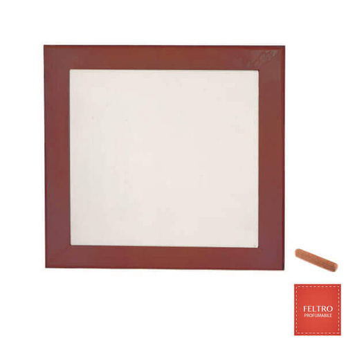 Houten donker frame 19,5 x 19,5 cm met vilt voor bedrukking Sublimatie thermische overdracht