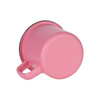 360 ml enamel mug for sublimation - pink matt