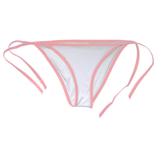 Tanga femme pour sublimation avec bordure rose