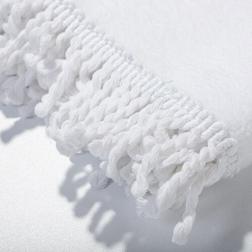 Towel 152 x 76 cm with fringes for sublimation - white