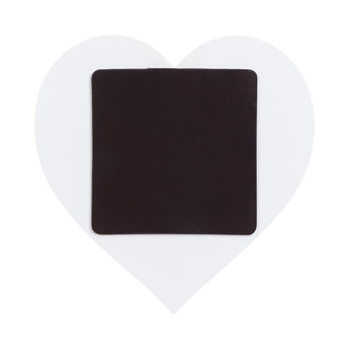 Plastični magnet 6,5 x 6,5 cm za sublimacijo - srce