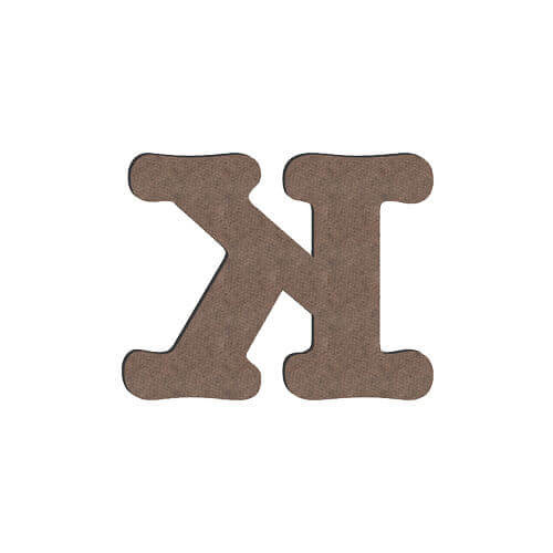 Dekoračné písmeno z MDF na sublimáciu 10 cm K