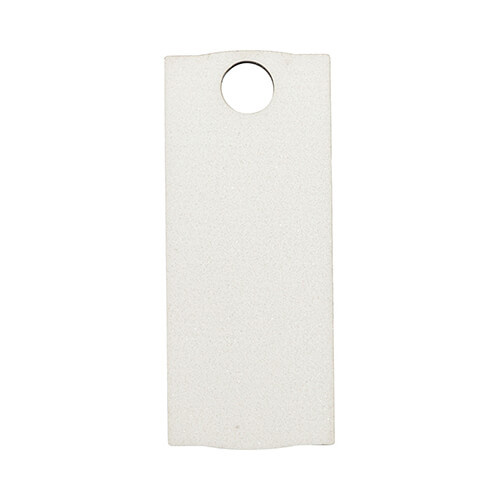 Placa identificativa de fibra con purpurina para taza de 1200 ml para sublimación - 3,2 x 8 cm