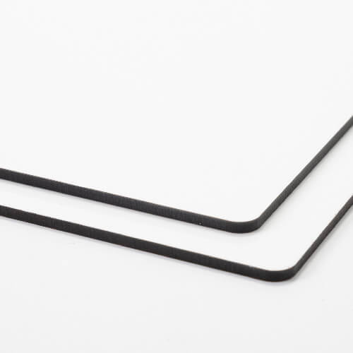 Vezelplaat voor sublimatie 20 x 20 x 0,3 cm - 2 stuks. - donkerbruine rug