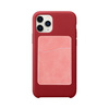 Leather credit card holder for sublimation smartphone - pink