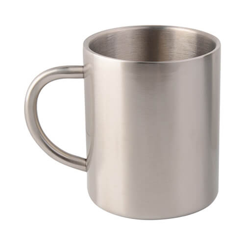 Rostfri mugg 450 ml för sublimering - silver