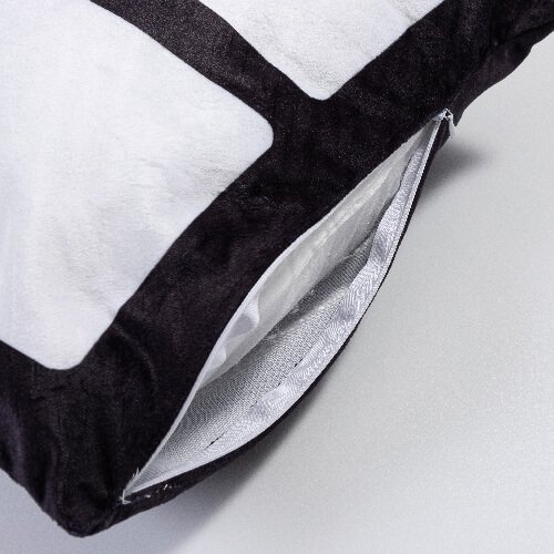 Funda de almohada de felpa con paneles para fotos para sublimación - 4 paneles