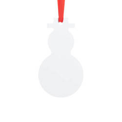 Műanyag medál szublimációhoz - hóember