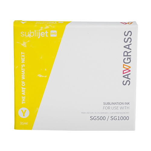 Dzeltena Sawgrass SubliJet-UHD želejas tinte Virtuoso SG500 / SG1000