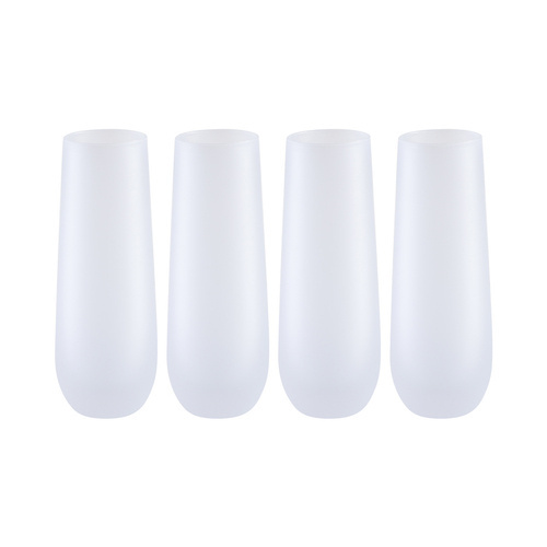 Set de 4 pahare de șampanie 300ml imprimabile 