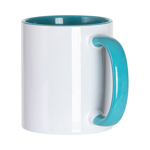 FUNNY turquoise mok JS Coating voor sublimatie