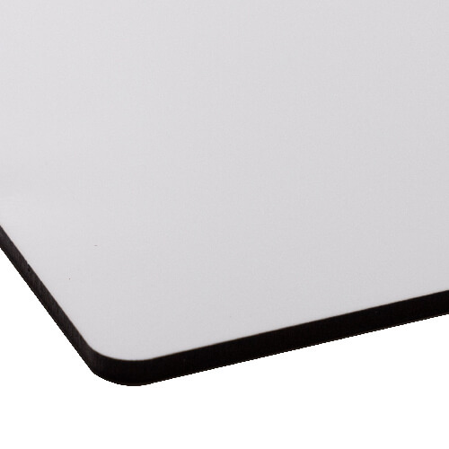 Premium fiberpladeark til sublimering 30,5 x 30,5 cm - hvid