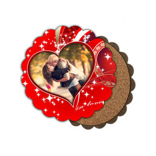 MDF krūzes paliktnis Ø 10 cm sublimācijai - Zieds