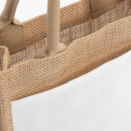 Sac en jute 25 x 25 x 10 cm pour sublimation
