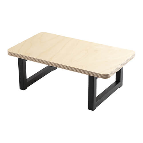 Tabouret d'enfant en contreplaqué avec pieds en métal pour la sublimation