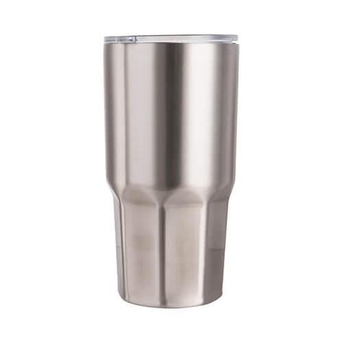990 ml beker met achthoekige bodem voor sublimatie - zilver