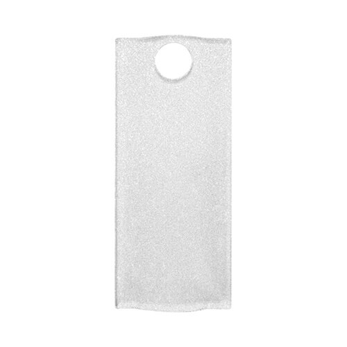 Acrylic name badge with glitter 7.8 x 3.2 cm for sublimation