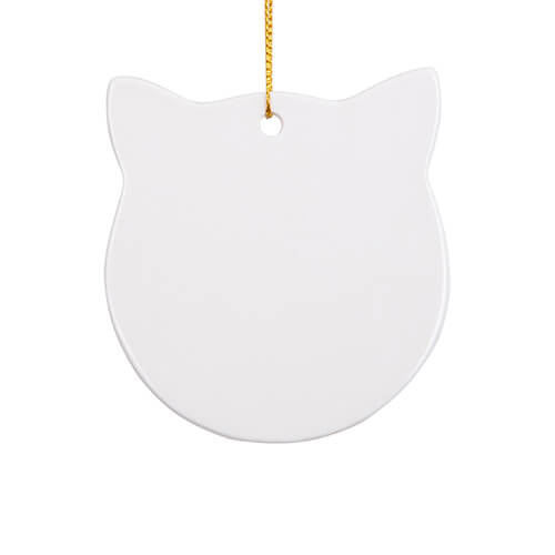 Ceramic pendant for sublimation - cat