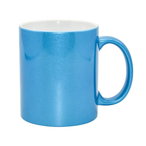 Metalen mok 330 ml blauw met een kartonnen doos Sublimation Thermal Transfer