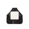 Linen apron Bleached Starry Black for sublimation