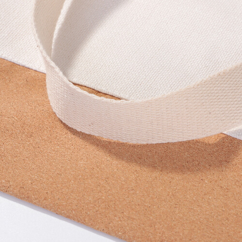 Shopping bag 36 x 39 cm made of linen and cork for sublimation