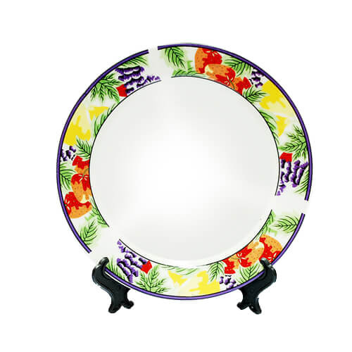 18 cm-es tányér alaplappal Szublimációs hőátvitel