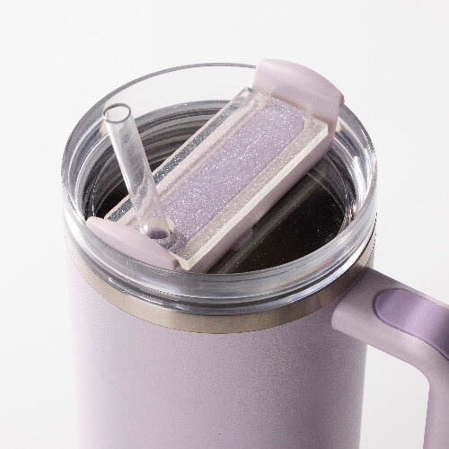 Acryl naambadge met glitter 7,8 x 3,2 cm voor sublimatie