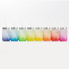 Mason Jar frostet glaskrus til sublimering - lilla gradient
