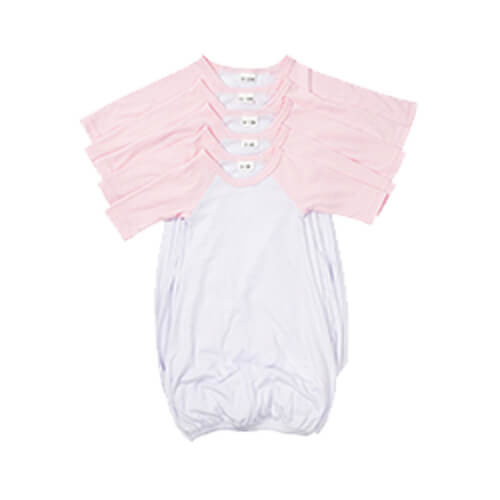 Sublimacijska majica za spavanje dugih rukava - ružičasti rukavi