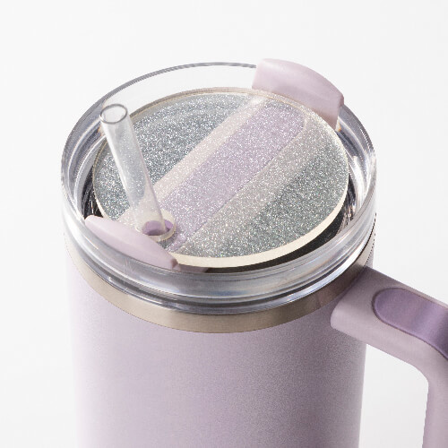 Akrila uzlīme 1200 ml krūzītei ar spīdumiem sublimācijai - aplis