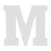 Декоративна буква 25 см от MDF за сублимация - M