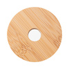 A bamboo lid with a hole for BN26 series cups